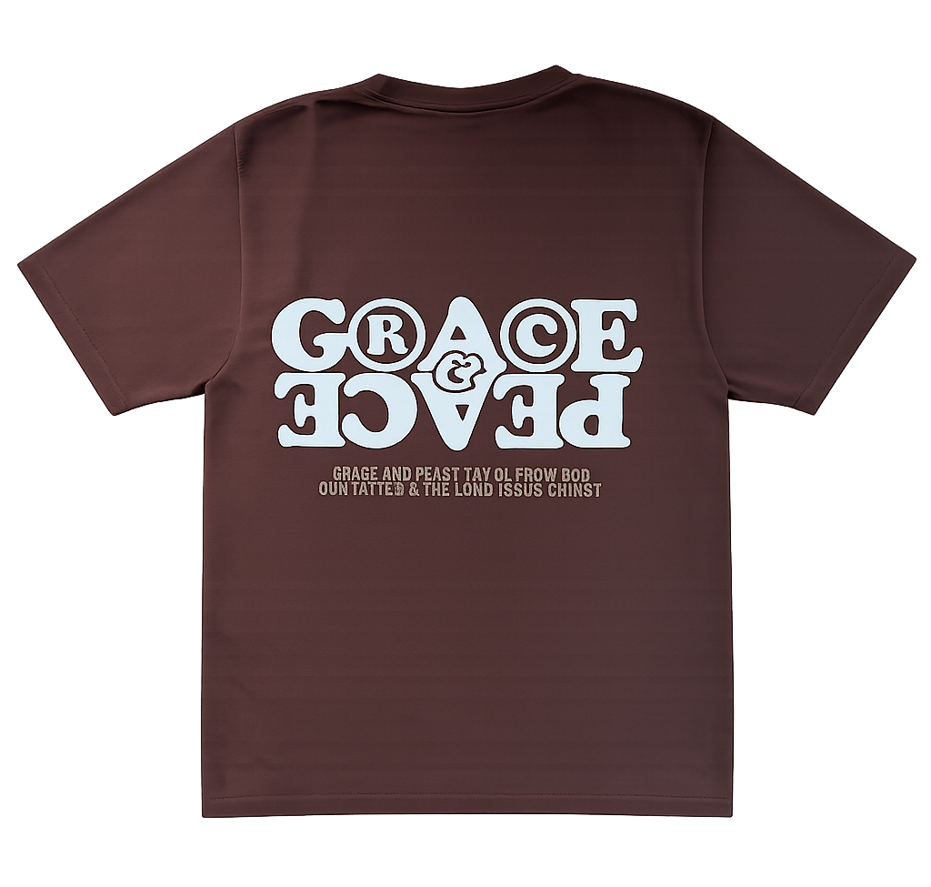 Grace & Peace Rights Logo Tee - Brown