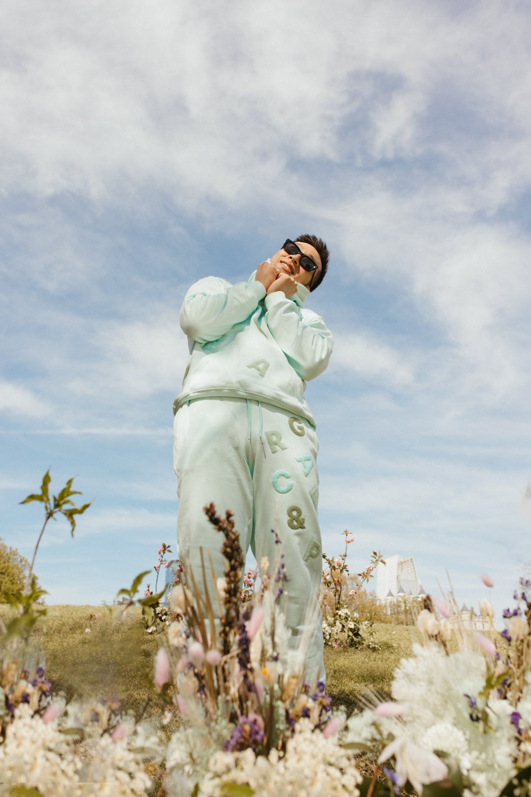 GRACE & PEACE MINT SWEATPANTS