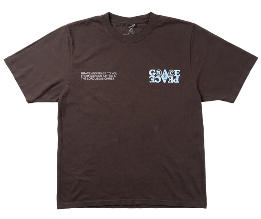 Grace & Peace Rights Logo Tee - Brown