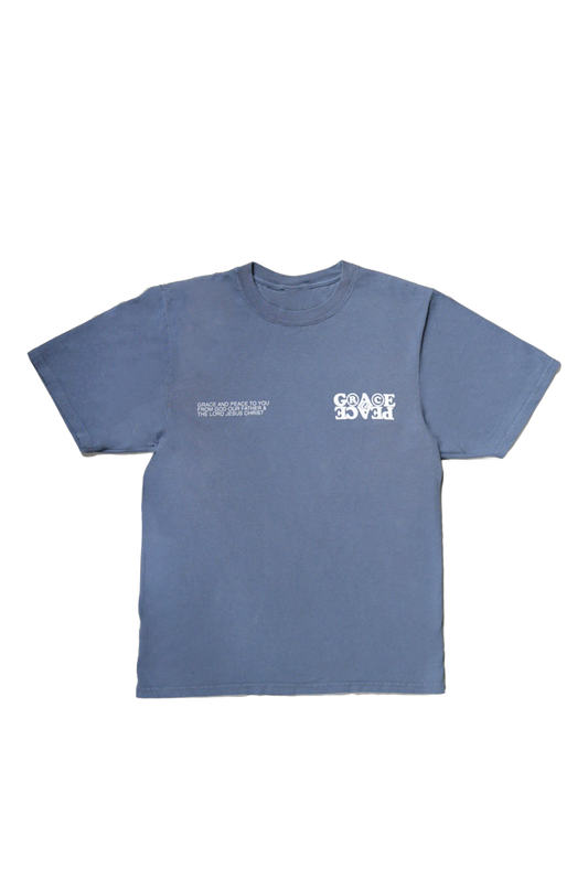 Grace & Peace Rights Logo Tee - Blue