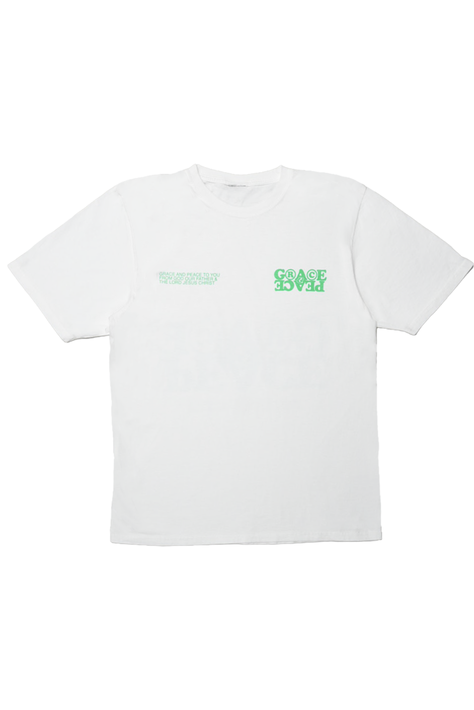Grace & Peace Rights Logo Tee - White/Green