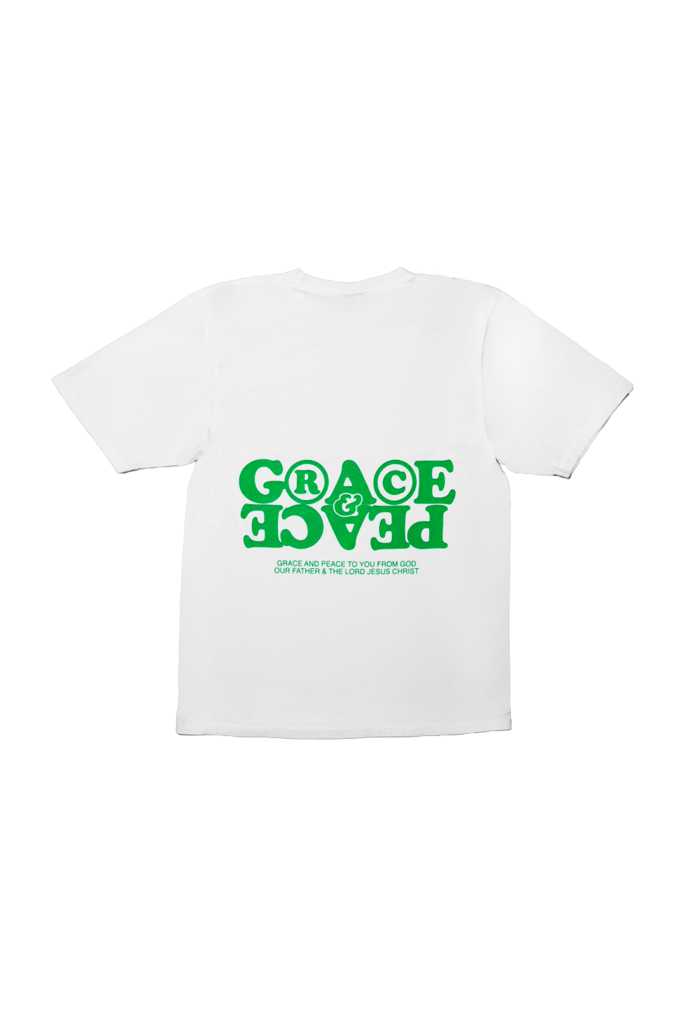 Grace & Peace Rights Logo Tee - White/Green