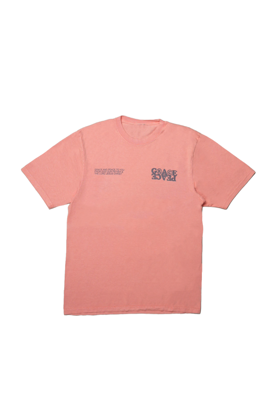 Grace & Peace Rights Logo Tee - Sherbert