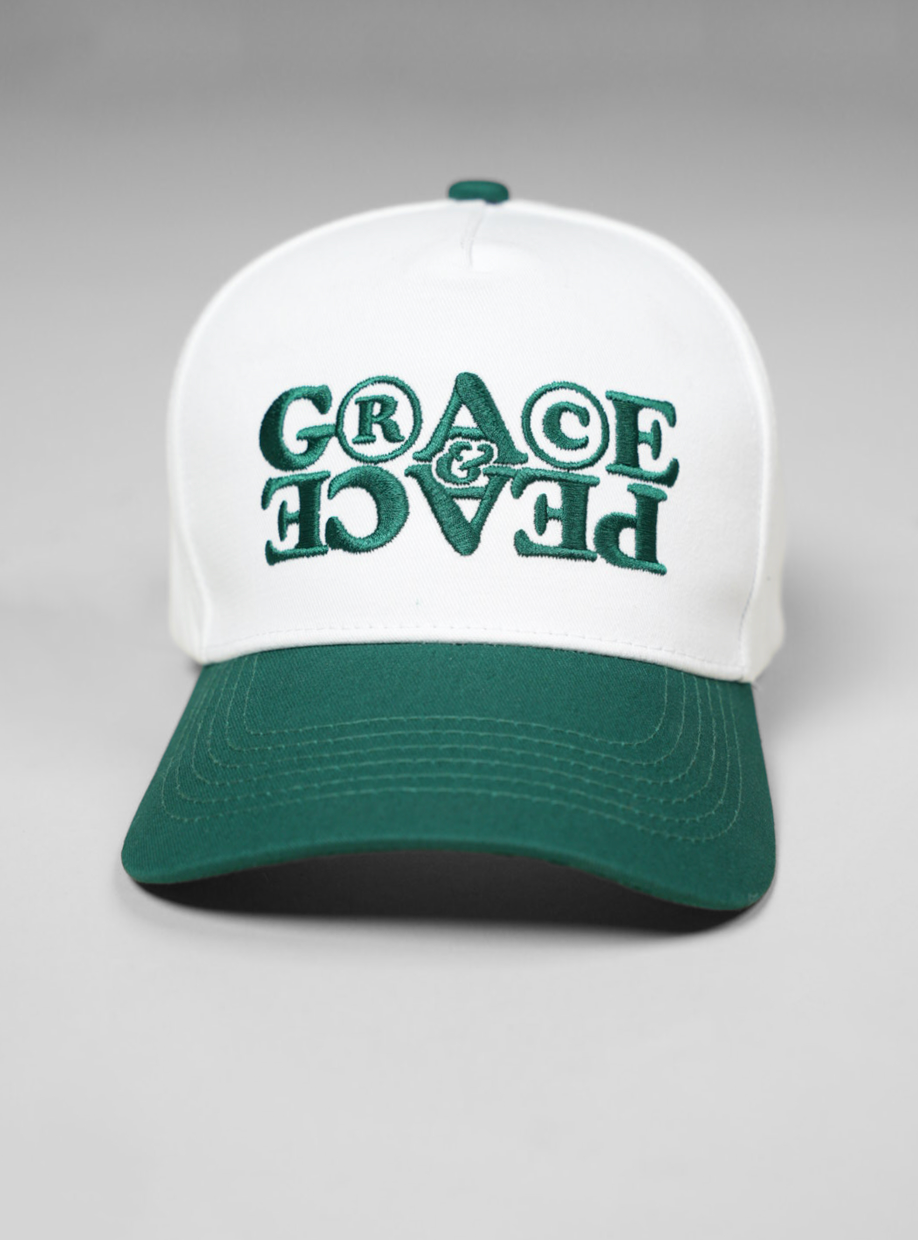 Grace & Peace Rights Logo Hat - White/Green