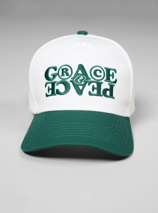 Grace & Peace Rights Logo Hat - White/Green