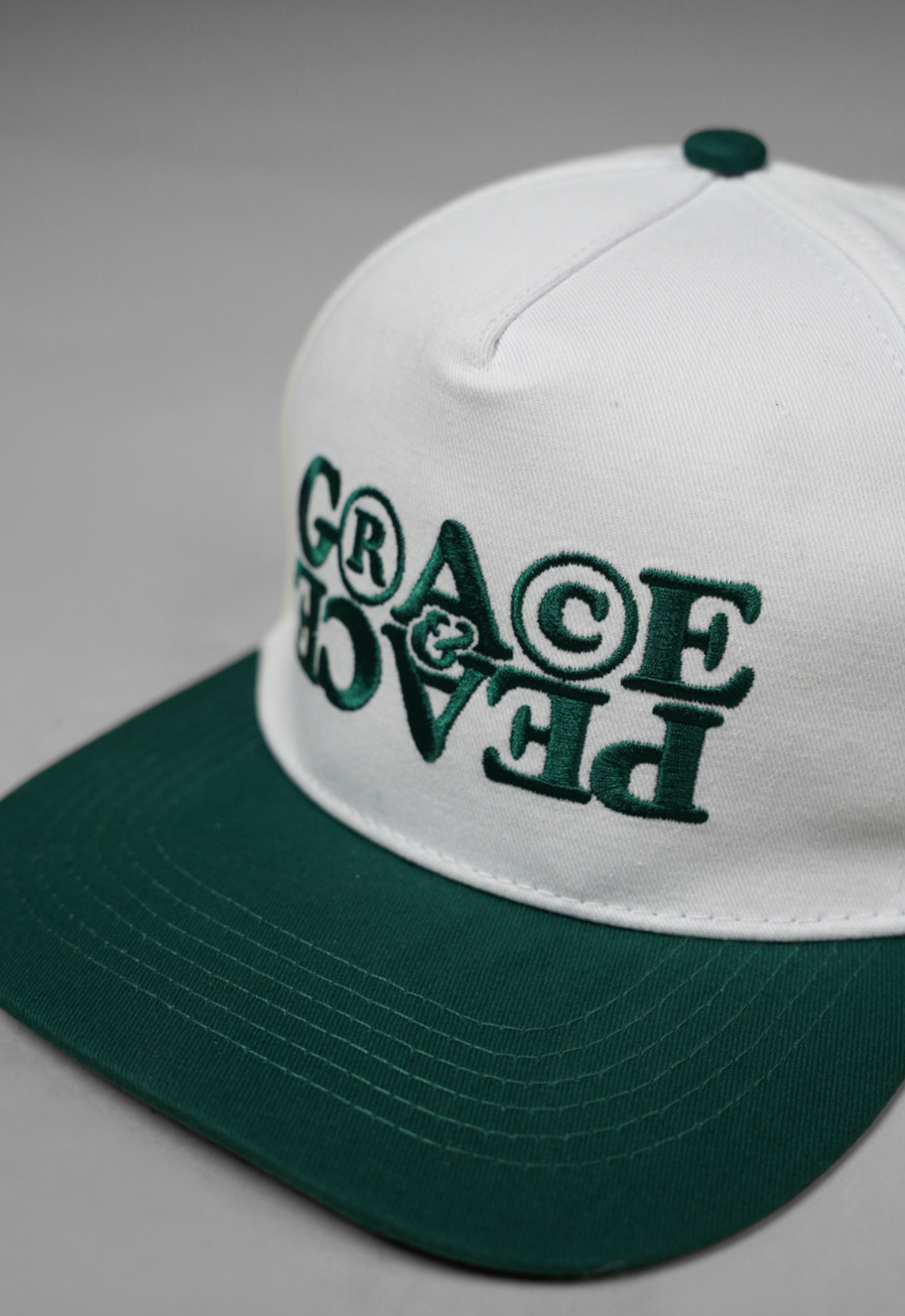 Grace & Peace Rights Logo Hat - White/Green