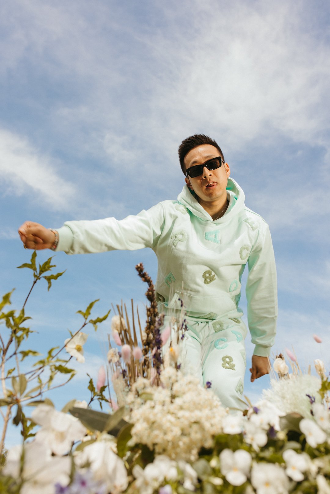 GRACE & PEACE MINT HOODIE