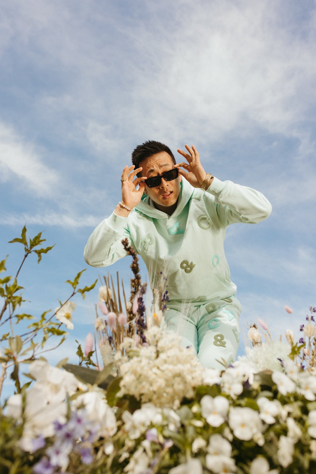GRACE & PEACE MINT HOODIE